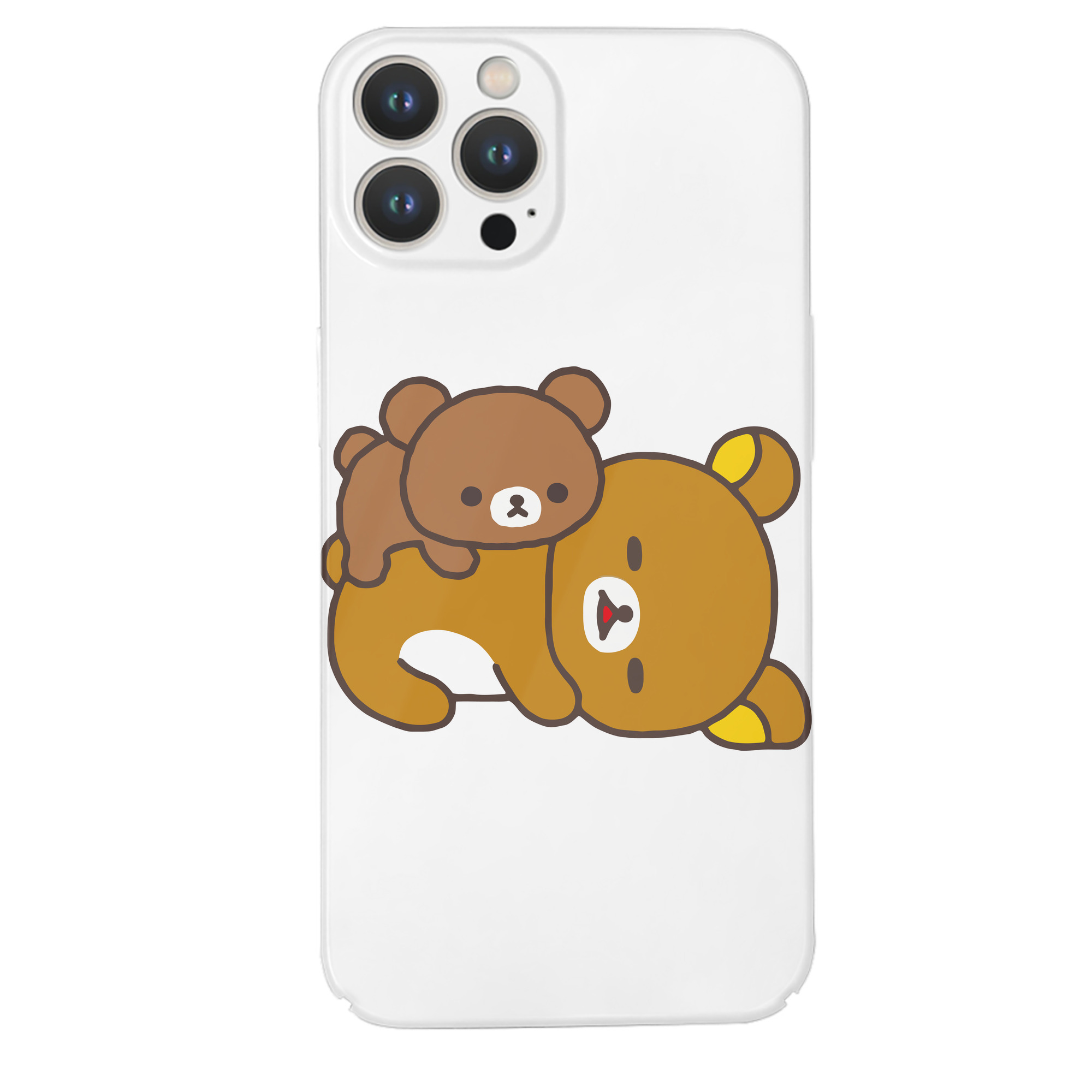 （画像用） リラックマ リラックマ キイロイトリ Rilakkuma Korilakkuma Kiiroitori 【iPhone 14シリーズ対応】ハードケース